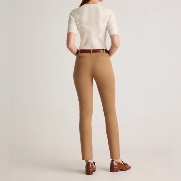Quince Ultra-Stretch Ponte Straight Leg
Pants in Roasted Pecan w/ 32” inseam - Picture 2 of 7